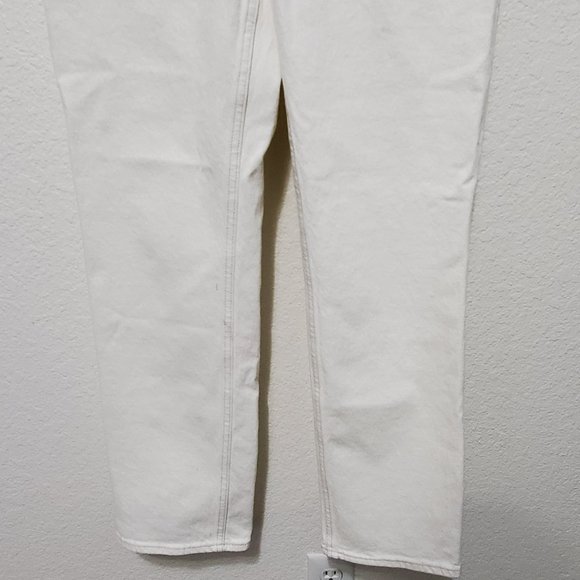 NWT Abercrombie & Fitch 90s straight ultra high rise curve love cream - Picture 2 of 13